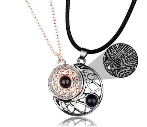 Sun Moon Simple Pendant Clavicle Chain